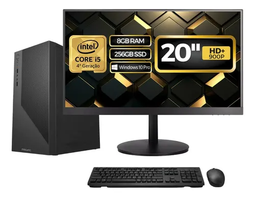 Computador Completo Top Intel Core i5 4570, 8GB RAM, SSD 256GB, B...
