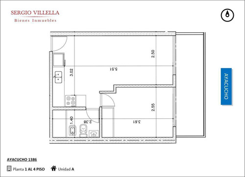 Imagen 2 de 5 de Departamento - Martin