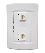 Comprar Llave De Luz Modulo Armado Toma Internet 2 Rj45 Sica Life
