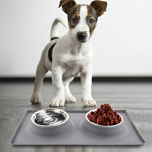 Cuencos Para Perros Con Alfombrilla, Juego De Cuencos De Agu