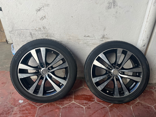 Rines 18 Honda Accord Civic Crv Original Rines Solos Negro Aluminio (Usado)