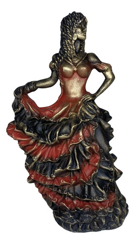 Estátua Pomba Gira Cigana - Decoração Gesso Cor Vermelho