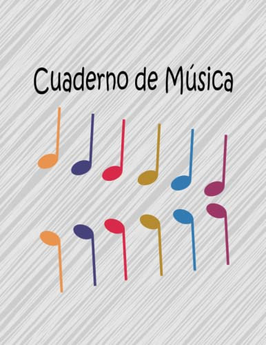 Cuaderno De Musica: Cuaderno De Musica Pentagramado Con 12 P