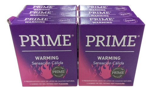 Preservativo Prime Warming Caja 18 Unidades - 6 X 3