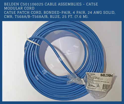 Cable Ethernet Cat6 15 Metros Belden C601106050