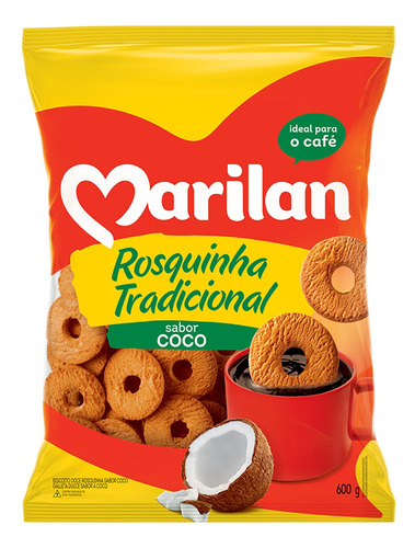 Biscoito Marilan Rosquinha de coco 600 g