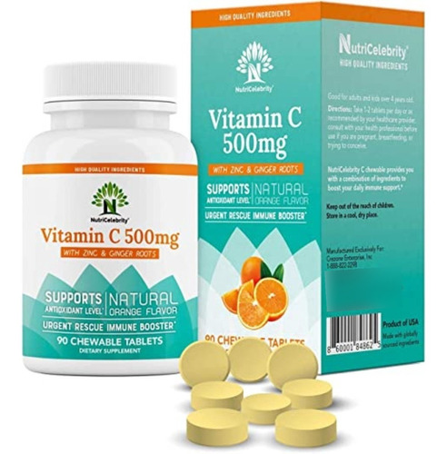 Nutricelebrity Vitamina C 500mg - Unidad a $2032