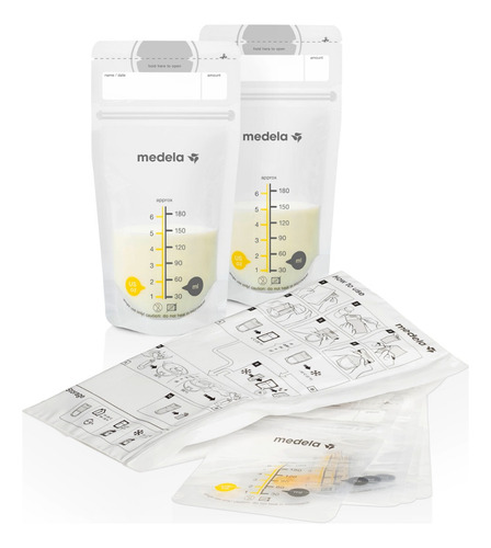 Medela Bolsas De 180ml Para Almacenar Leche Materna 50 Pzs