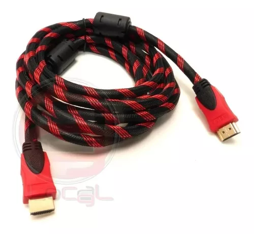 Cable Hdmi 5 Metros V1.4 Fullhd 3d C/ Filtro Dorado