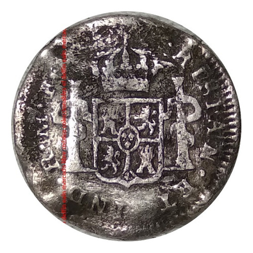 Moneda 1/2 Real 1790 Mexico Colonia Española Carlos Iv Plata (Usado)