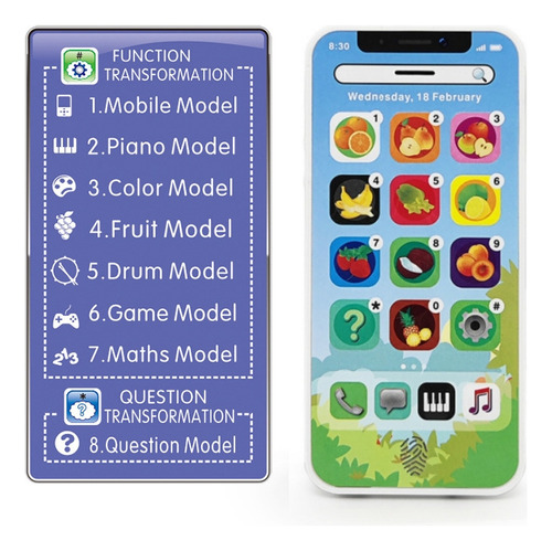 Jx Celular De Brinquedo Infantil Com Luz E Música
