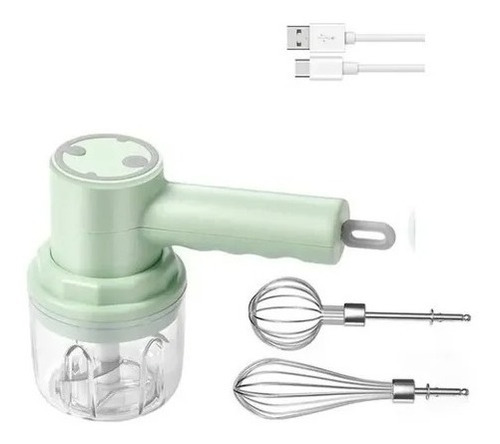 Batidora 2 En 1 Recargable Mini Picador Eléctrico Cocina