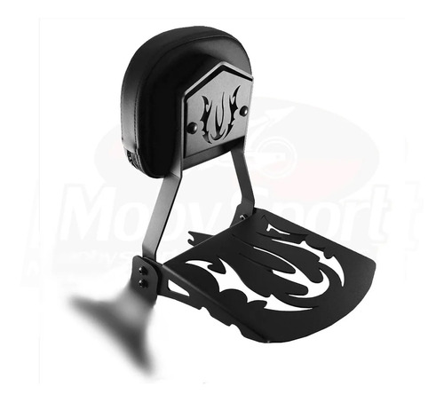 Sissy Bar Preto Boulevard 800 R 12/14 Jj Custom Sbe-20