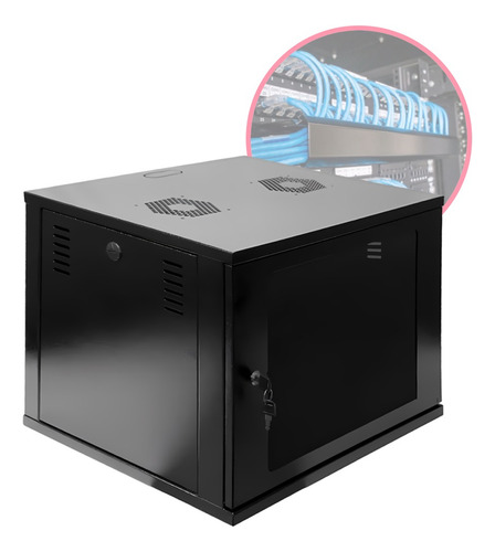 Mini Rack / Parede 19'' 8u X 670mm Desmontável Frete Gratis