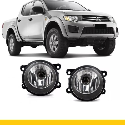 Farol Milha Mitsubishi L200 Triton Gl 2015 2016 Com Lâmpada