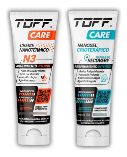 Kit Toff Care Creme Nanotérmico N3 E Nanogel Crioterápico