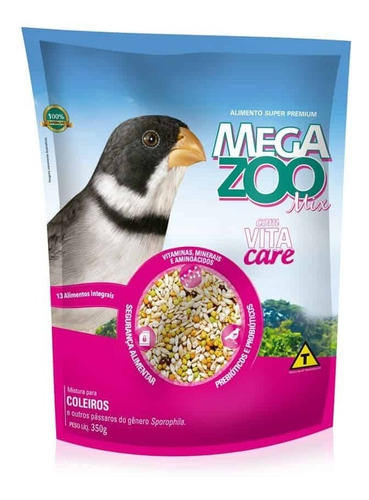 Ração Megazoo Mix Coleiros 350gr