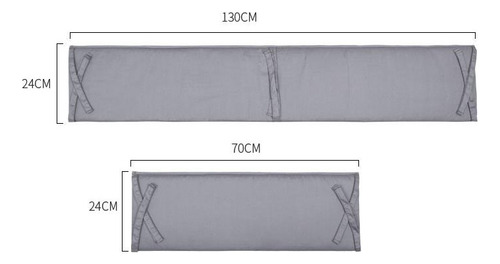 Set 4pcs Protector Cuna Bebé Algodón 130x24/ 70x24cm