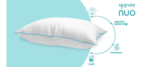 Set Sognare Nuo 2 Almohada King Size + 2 Estándar Semi Firme