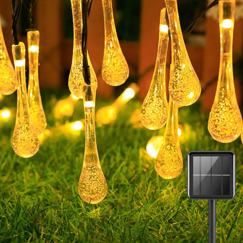 Luces De Burbuja De Gota De Agua De Carga Solar