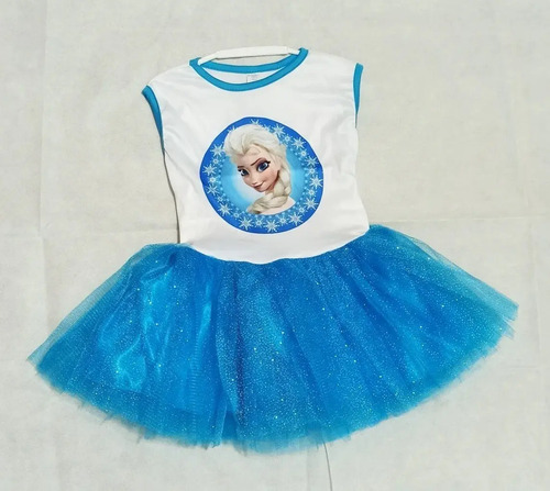 Disfraz Frozen Elsa Tutu Azul | MercadoLibre