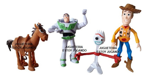 Toy Story Set X 4 Muñecos Woody Buzz Complet Super Oferta Ya