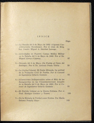 La Batalla Del 5 De Mayo Miguel A. Sánchez Lumego (Usado)