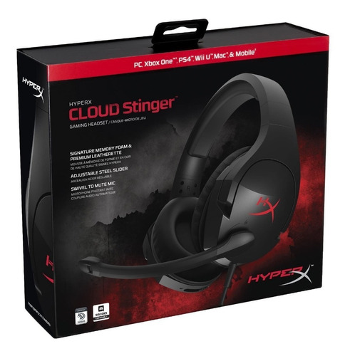 Audifonos Gamer Hyperx Cloud Stinger Kingston Manos Libres