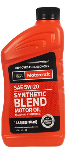 Aceite Semisentico Motorcraft Sae 5w20 Xo-5w20-q1sp