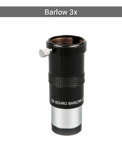 Barlow 3x 1.25 Acromatico Multi Coated Telescopio Astronomía