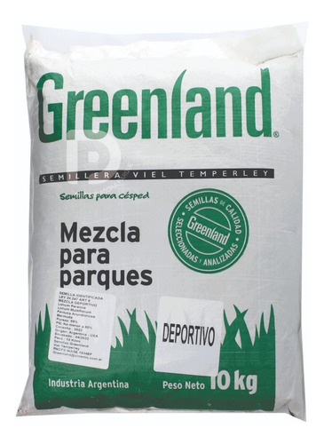 Semillas De Cesped Deportivo Futbol Transito 10kg Greenland