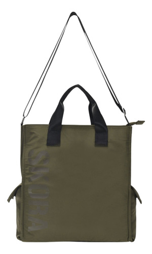 Bolso Shopper Cartera Skora Dama Verde Juvenil Bsas Airplane