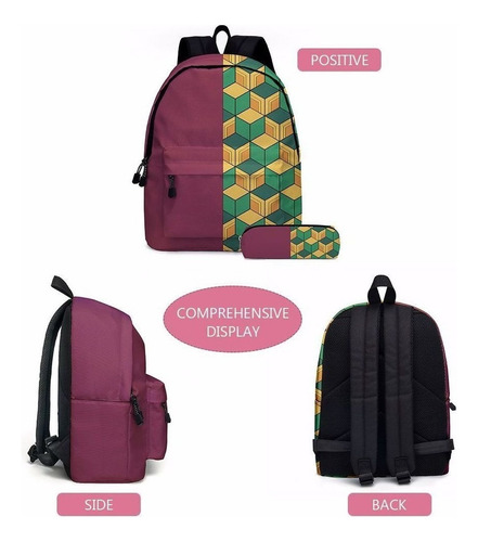 Mochila Anime Estudiantes Bolsas Demon Slayer Varios Modelos