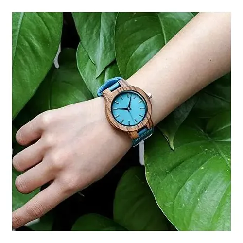 Relógio Feminino De Madeira De Bambu Bobo Bird Com Pulseira