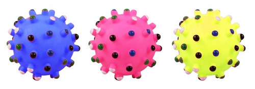 Brinquedo Bolinha Colorida De Borracha Pawise - 8 Cm