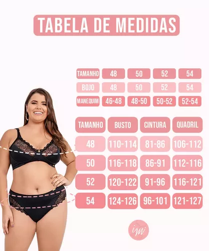 Guia de Medidas - Sua Loja de Calcinhas Sexy