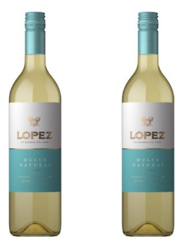 Botella De Vino Blanco Lopez Dulce Natural 750ml Lopez X2u