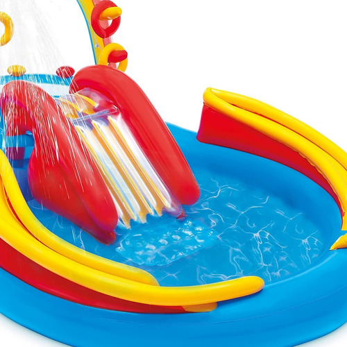 Inflable, Diseño De Arcoíris Anillo Centro De Juego