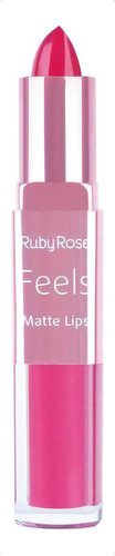 Lápiz labial Duo Matte Lips Feels Ruby Rose, Hb 8608, color: 359
