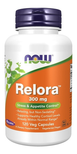 Now Relora Control De Estrés Y Apetito 300mg X 120 Caps