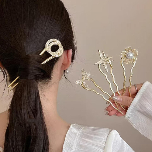 Para / Tenedor Para El Cabello En Forma De U Palillos Para