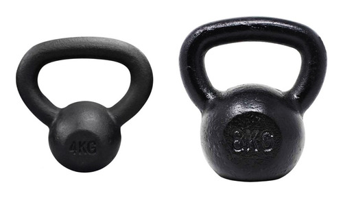 Pesa Mancuerna Rusa Kettlebell 4 Kg + 8 Kg (8 Y 16 Libras)