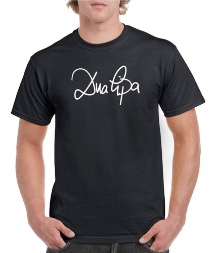 Polera Hombre Estampado Dua Lipa Firma.