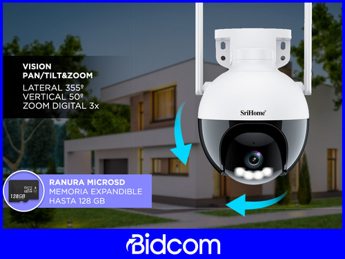 Kit X 4 Cámara De Seguridad Ip Srihome Audio Bidireccional