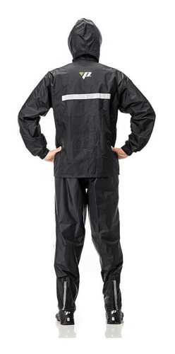 Imagem 2 de 8 de Capa De Chuva Motoqueiro Nylon Pantaneiro Com Capuz
