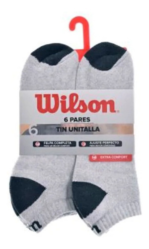 Tin Wilson Extra Comfort Unitalla Gris 6 Pares