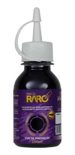 Tinta Roxa Pincel Marcador Quadro Branco 100ml Roxo + Tinta Violeta Exterior Violeta