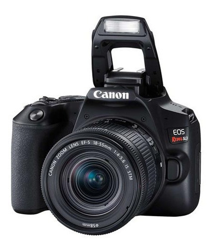 Câmera Canon Dslr 24.1mp, 3  Gravação Full Hd - Ef-s 18-55mm