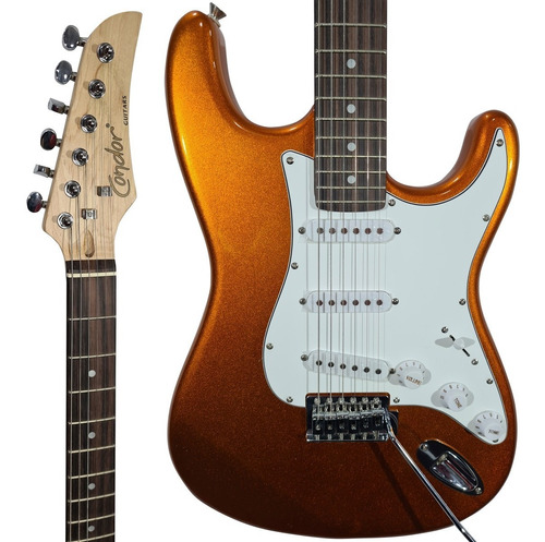 Guitarra Stratocaster Condor Rx-10 Dourada Promoção!