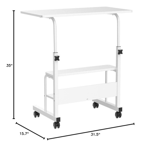 Mesa Ajustable Para Estudiante Computadora Portátil Muebles Blanco